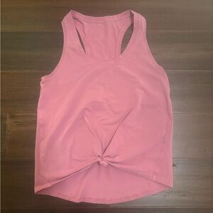 Lululemon Pink Knot Cotton Racerback Tank Size 2/4